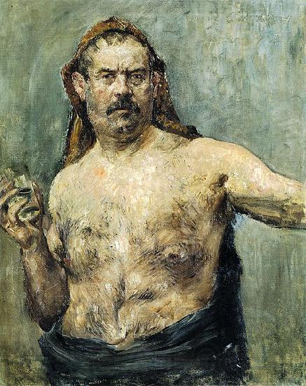 Lovis Corinth Self-portrait with Glass Norge oil painting art